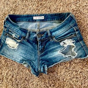 Blue guess shorts size 4